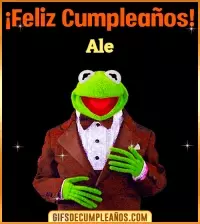 GIF Meme feliz cumpleaños Ale